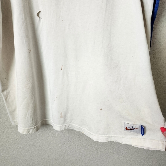 LA DODGERS x NIKE  x DODGERS STADIUM thrashed graphic ringer tee size XL - Picture 8 of 9